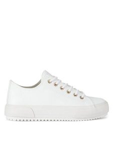 Jenny Fairy Trampki WFA2790-1A Biały. Białe trampki Jenny Fairy, bez wzorów, ze skóry, bez zapięcia. Za 89,99 zł.