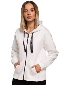 Made of emotion Bluza w kolorze kremowym rozmiar: M. Brązowe bluzy Made Of Emotion, m, bez wzorów, bez kaptura. Za 131,74 zł.