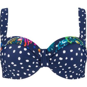 Biustonosz bikini na fiszbinach bonprix niebieski. Bikini marki bonprix. Za 54,99 zł.