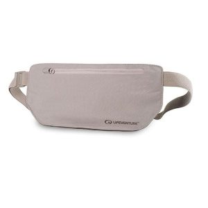 Saszetka na pas Lifeventure RFID mini lekka i dyskretna 66-101 cm. Szare nerki i saszetki Lifeventure, bez wzorów, z nylonu. Za 55,99 zł.