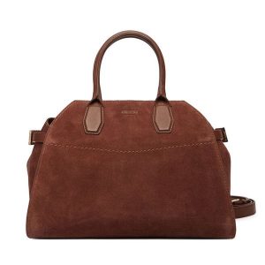 Torebka Guess. Brązowe kuferki Guess, z aplikacjami, bez dodatków. Za 1 069,00 zł.