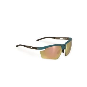 Okulary Rudy Project MAGNUS LIGHT TEAL MATTE - Multilaser Gold. Brązowe okulary przeciwsłoneczne Rudy Project. Za 783,32 zł.