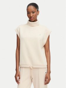 Guess Bluza V6YQ18 K4318 Beżowy Regular Fit. Brązowe bluzy Guess, xs, z aplikacjami, z syntetyku, bez kaptura. Za 294,99 zł.