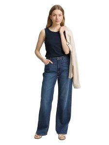 Tom Tailor Top w kolorze granatowym rozmiar: XL. Niebieskie topy Tom Tailor, xl, bez wzorów, z bawełny, bez kołnierzyka, bez ramiączek. Za 41,49 zł.
