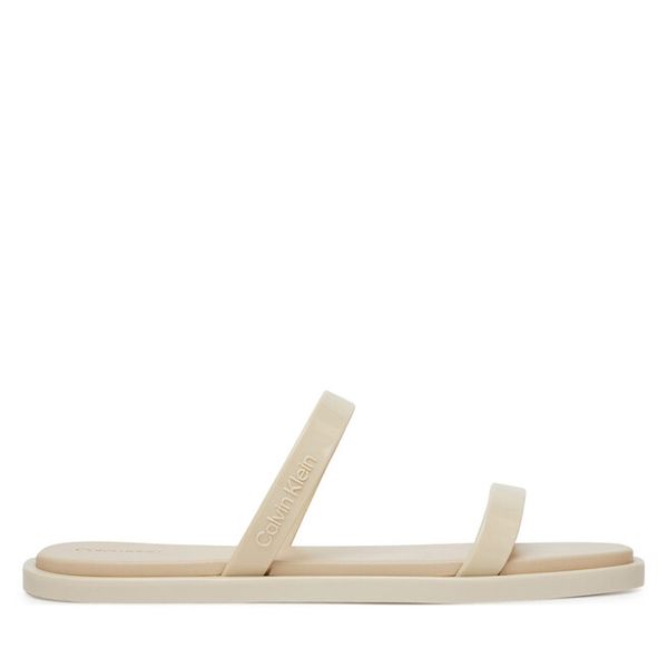 Klapki Calvin Klein. Klapki Calvin Klein, bez wzorów, bez obcasa. Za 159,99 zł.