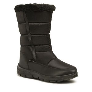 Śniegowce Kimberfeel. Czarne buty zimowe Kimberfeel, bez obcasa, bez zapięcia. Za 209,99 zł.