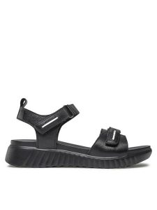 Lasocki Sandały 4879-05 Czarny. Czarne sandały Lasocki, bez wzorów, ze skóry, bez obcasa, na płaskiej podeszwie, bez zapięcia. Za 179,99 zł.