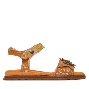 Sandały Laura Vita. Brązowe sandały LAURA VITA, bez wzorów, bez obcasa, na płaskiej podeszwie, bez zapięcia. Za 379,99 zł.