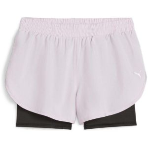 Spodenki damskie PUMA Run Favorite Woven 2In1 3". Czerwone szorty Puma, bez wzorów. Za 149,99 zł.