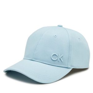 Czapka z daszkiem Calvin Klein. Niebieskie czapki Calvin Klein, bez wzorów. Za 109,99 zł.