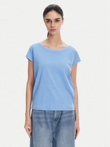 MAX&Co. T-Shirt Maldive2 2516941054270 Niebieski Regular Fit. Niebieskie t-shirty MAX&Co., m, bez wzorów, z bawełny, bez kołnierzyka, bez ramiączek. Za 169,99 zł.