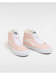 Vans Skórzane sneakersy w kolorze jasnoróżowym rozmiar: 45. Różowe trampki Vans, bez wzorów, za kostkę, bez zapięcia. Za 184,89 zł.