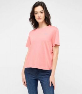 Damski T-Shirt Mustang Style Floris Peach Blossom 1016145 8143. Pomarańczowe t-shirty Mustang, xl, bez wzorów, bez kołnierzyka, bez ramiączek. Za 79,99 zł.