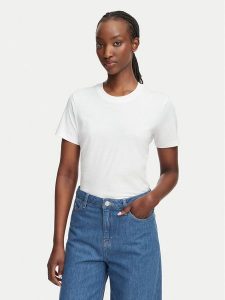 KARL LAGERFELD T-Shirt B2W17094 Biały Regular Fit. Białe t-shirty KARL LAGERFELD, xl, bez wzorów, z bawełny, bez kołnierzyka, bez ramiączek. Za 259,99 zł.