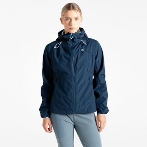 Kurtka turystyczna przeciwdeszczowa damska Mountain Series Breathe Easy. Niebieskie kurtki Dare 2b, bez wzorów, bez kaptura. Za 409,20 zł.