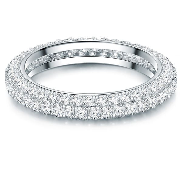 Trilani Srebrny pierścionek srebro wysokiej próby Cyrkonia srebrny Pierścionki 1 ct Damski. Szare pierścionki Trilani, z cyrkonią, srebrne. Za 328,99 zł.