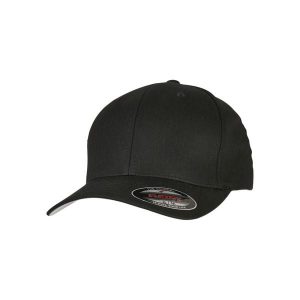 Czapka Flexfit COTTON TWILL. Czarne czapki FLEXFIT, bez wzorów, z bawełny, eleganckie. Za 84,65 zł.