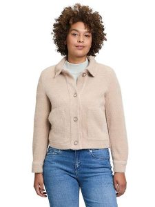 CARTOON Kurtka koszulowa w kolorze kremowym rozmiar: 38. Brązowe kurtki Cartoon, bez wzorów, bez kaptura. Za 113,99 zł.