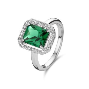 Parte Di Me Pierścionek Parte Di Me Mia Colore Verdi - srebro Pierścionki 1 ct Damski. Pierścionki Parte Di Me, z cyrkonią, srebrne. Za 321,99 zł.