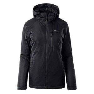 Kurtka damska ocieplana Hi-Tec Lady Orebro II - czarna, Rozmiar L. Czarne kurtki Hi-tec, na zimę, l, bez wzorów. Za 239,99 zł.