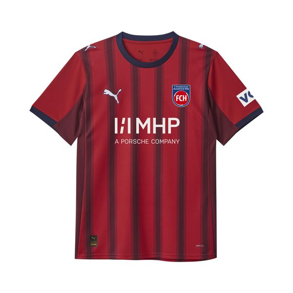 Młodzieżowa koszulka domowa FC Heidenheim 25/26 PUMA. Czerwona bluzki Puma, l, bez wzorów, młodzieżowe, bez kołnierzyka, bez ramiączek. Za 339,00 zł.