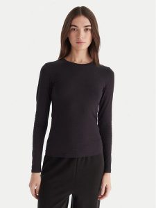 Hunkemöller Bluzka Soft 302729 Czarny Slim Fit. Czarne bluzki Hunkemöller, xl, bez wzorów, z bawełny, bez kołnierzyka, bez ramiączek. Za 89,99 zł.