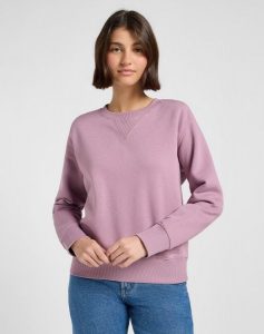 DAMSKA BLUZA LEE RAGLAN CREW SWS PLUMBERRY 112371294. Bluzy Lee, l, bez wzorów, bez kaptura. Za 199,99 zł.
