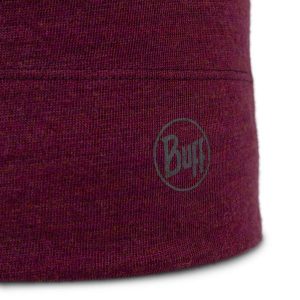 Czapka z wełny merino midweight. Czerwone czapki Buff, bez wzorów, z materiału. Za 149,99 zł.