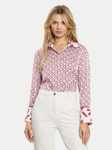 Guess Koszula W4YH47 WF1T2 Różowy Regular Fit. Czerwone koszule Guess, m, z aplikacjami, z syntetyku, bez kołnierzyka, bez ramiączek. Za 229,99 zł.