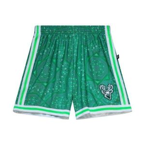 Szorty Milwaukee Bucks Swingman NBA M&N X Uninterrupted 1971/72. Zielone szorty MITCHELL & NESS, bez wzorów, sportowe. Za 497,00 zł.