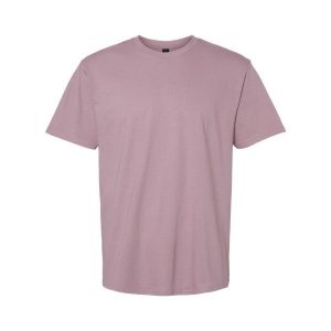 Koszulka Unisex Dla Dorosłych Softstyle Midweight. Fioletowe bluzki GILDAN, s, bez wzorów, sportowe, bez kołnierzyka, bez ramiączek. Za 33,99 zł.