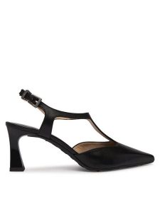 Hispanitas Czółenka HV264756 C007 Czarny. Czarne czółenka Hispanitas, bez wzorów, z materiału, bez obcasa, bez zapięcia. Za 619,99 zł.