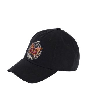 Czapka adidas Farm. Czarne czapki ADIDAS, bez wzorów, z bawełny. Za 109,00 zł.