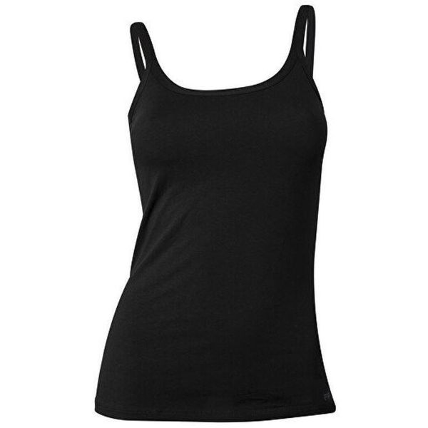 Top damski Fila czarny S. Czarne topy Fila, s, bez wzorów, z bawełny, bez kołnierzyka, bez ramiączek. Za 144,99 zł.