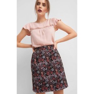 Spódnica mini w kwiaty. Spódnice marki Orsay. Za 99,99 zł.