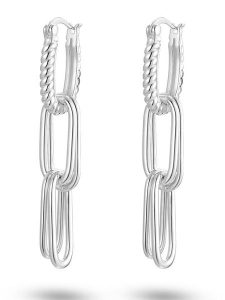 Eclat d'Argent Srebrne kolczyki rozmiar: onesize. Szare kolczyki Eclat d'Argent, srebrne. Za 260,99 zł.