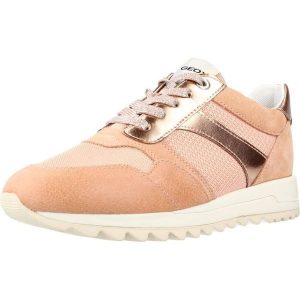 Buty GEOX D TABELYA A Pomarańczowy. Brązowe buty trekkingowe Geox, z tkaniny, bez zapięcia. Za 278,99 zł.