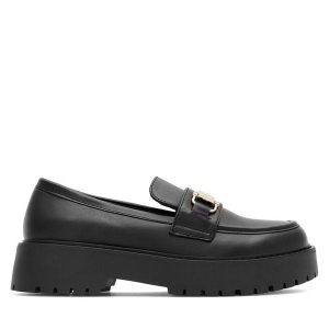 Loafersy DeeZee. Czarne czółenka DeeZee, bez wzorów, bez obcasa, na obcasie, bez zapięcia. Za 149,99 zł.