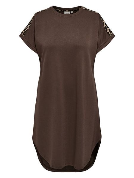 ONLY Carmakoma Sukienka w kolorze brązowym rozmiar: XL-54. Brązowe sukienki Only Carmakoma, na co dzień, xl, z aplikacjami, bez kołnierzyka, bez ramiączek, midi, proste. Za 114,95 zł.