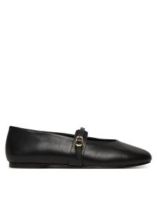 Steve Madden Baleriny Rejoice SM11003565 Czarny. Czarne balerinki Steve Madden, bez wzorów, ze skóry, bez obcasa, bez zapięcia. Za 319,99 zł.