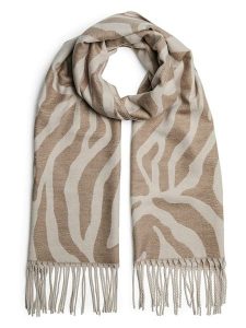 Pieces Szal w kolorze beżowym rozmiar: onesize. Brązowe szaliki Pieces, bez wzorów. Za 66,00 zł.