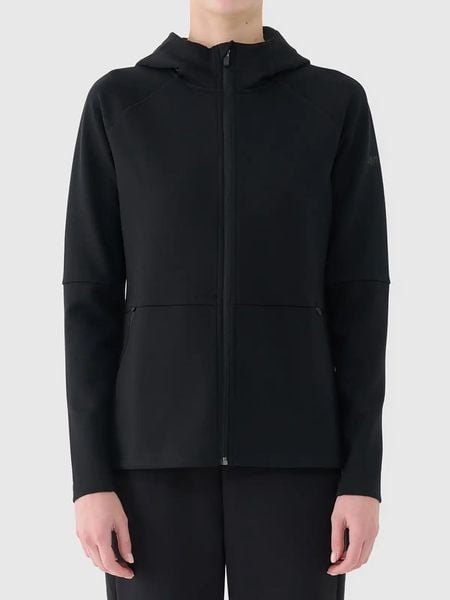 4F Bluza w kolorze czarnym rozmiar: L. Czarne bluzy 4f, l, bez wzorów, bez kaptura. Za 140,86 zł.