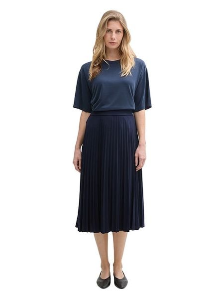 Tom Tailor Spódnica w kolorze granatowym rozmiar: 44. Niebieskie spódnice Tom Tailor, bez wzorów, midi. Za 126,99 zł.