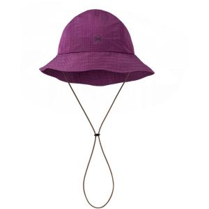 Kapelusz BUFF GO BUCKET HAT SOLID. Fioletowe kapelusze Buff, bez wzorów, sportowe. Za 114,99 zł.
