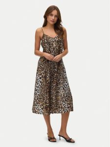 Vero Moda Sukienka letnia Josie 10303398 Brązowy Regular Fit. Brązowe kombinezony Vero Moda, na lato, xs, bez wzorów, z wiskozy, bez kołnierzyka, bez ramiączek. Za 139,99 zł.