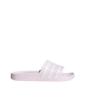 Klapki adilette Aqua. Białe klapki ADIDAS, bez wzorów, bez obcasa. Za 99,95 zł.