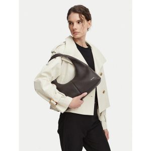 Torebka Calvin Klein. Brązowe torebki klasyczne Calvin Klein, bez wzorów, bez dodatków. Za 656,99 zł.
