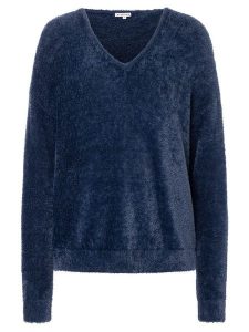 Timezone Sweter w kolorze granatowym rozmiar: S. Niebieskie swetry oversize Timezone, s, bez wzorów, bez ramiączek. Za 83,42 zł.
