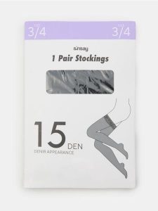 Zakolanówki z ozdobną koronką - czarny. Czarne skarpetki Sinsay, bez wzorów, z koronki. Za 12,99 zł.