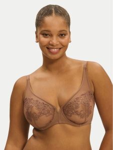 Simone Pérèle Biustonosz z fiszbiną Saga 15C319 Brązowy. Brązowe biustonosze Simone Pérèle, bez wzorów, z syntetyku. Za 259,99 zł.